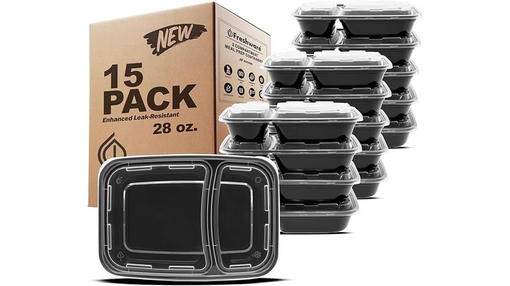 15 pack meal storage