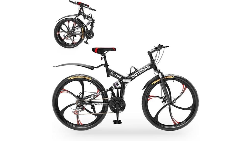 26 inch folding mountain bike