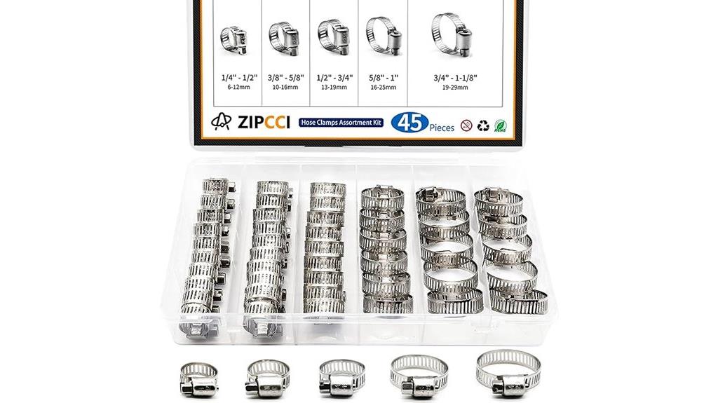 45 stainless steel clamps