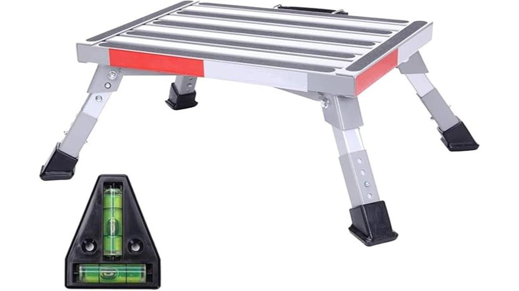 adjustable aluminum rv ladder