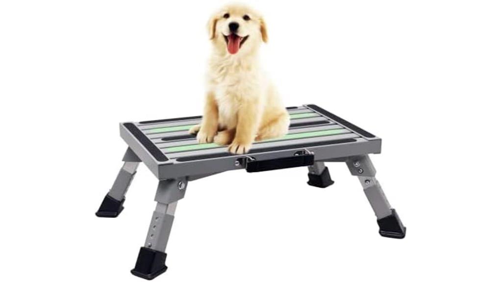 adjustable non slip iron steps