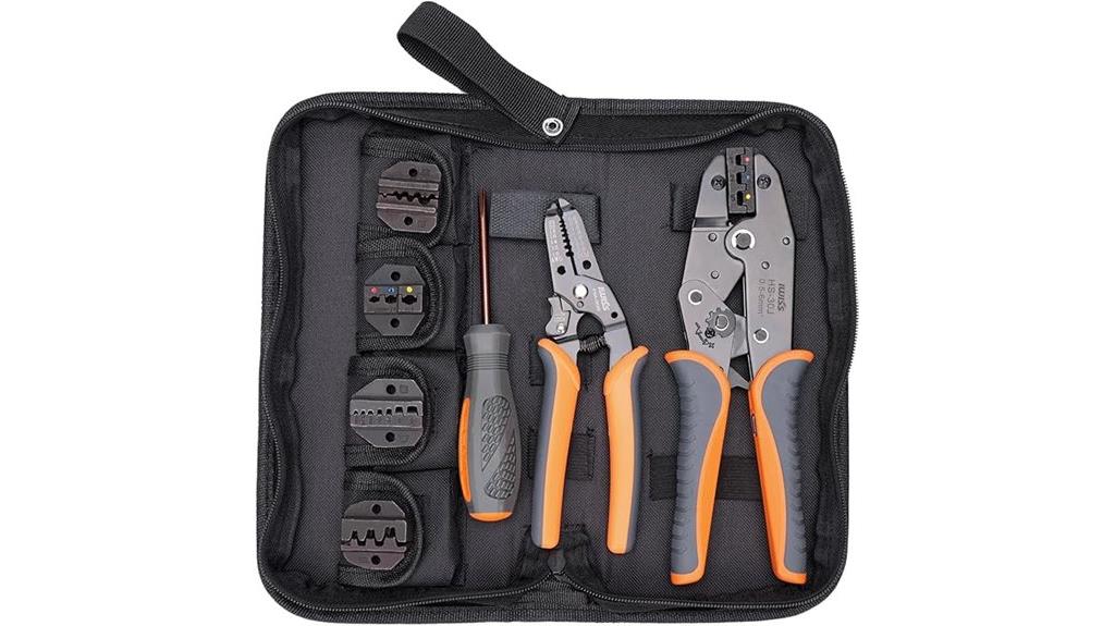 adjustable ratchet crimping tool