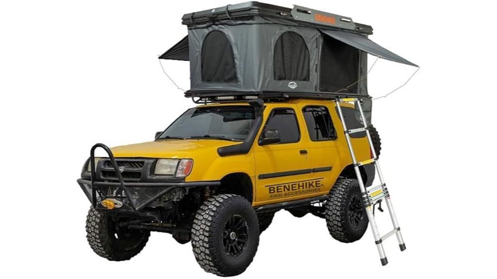 aluminum rooftop camping tent