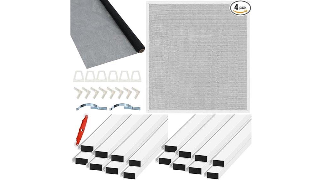 aluminum window screen kit