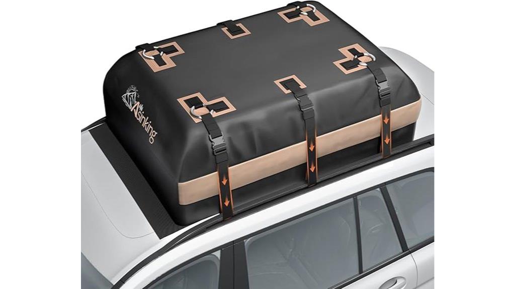 asinking rooftop cargo bag