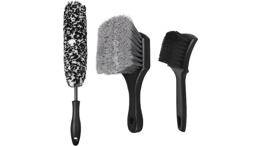 automotive cleaning brush set