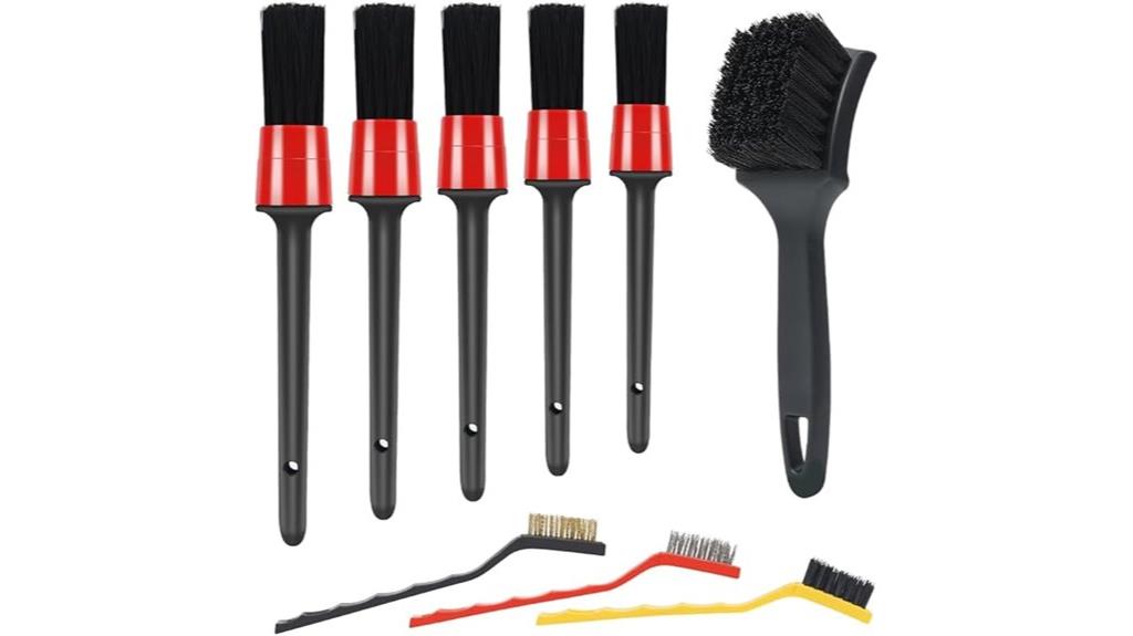 automotive cleaning brush set