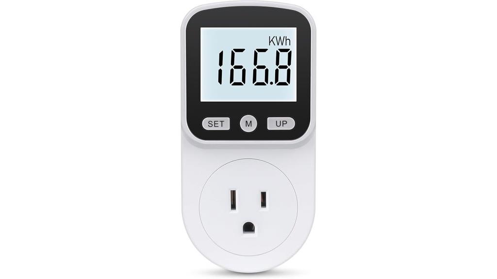 backlit overload watt meter