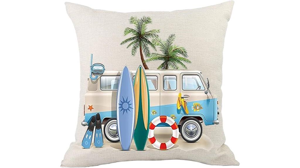 beach coconuts pillowcase