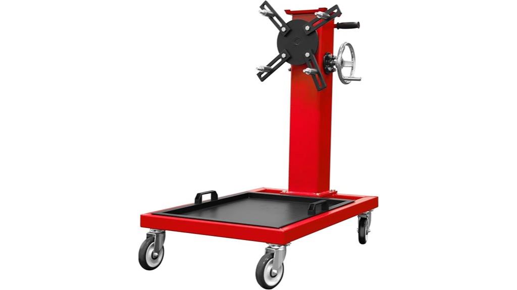 big red engine stand