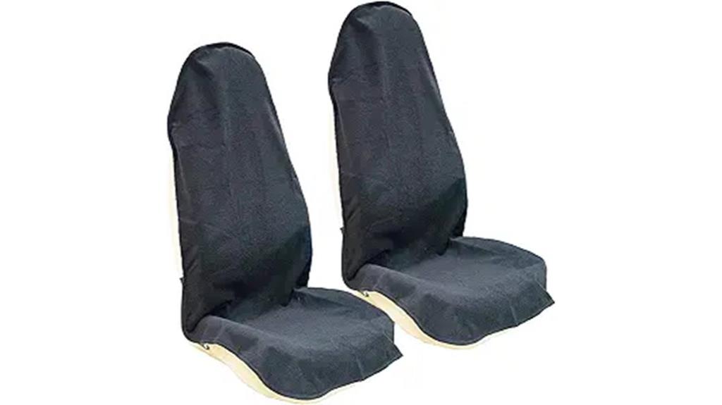 black front seat covers