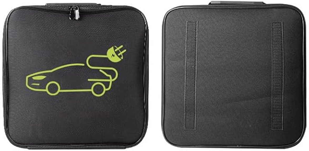 black jumper cable bag