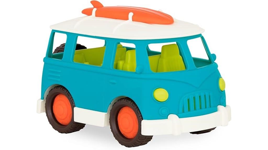 blue toy camper van