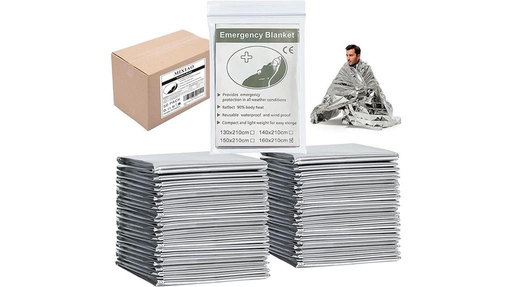 bulk pack of emergency blankets