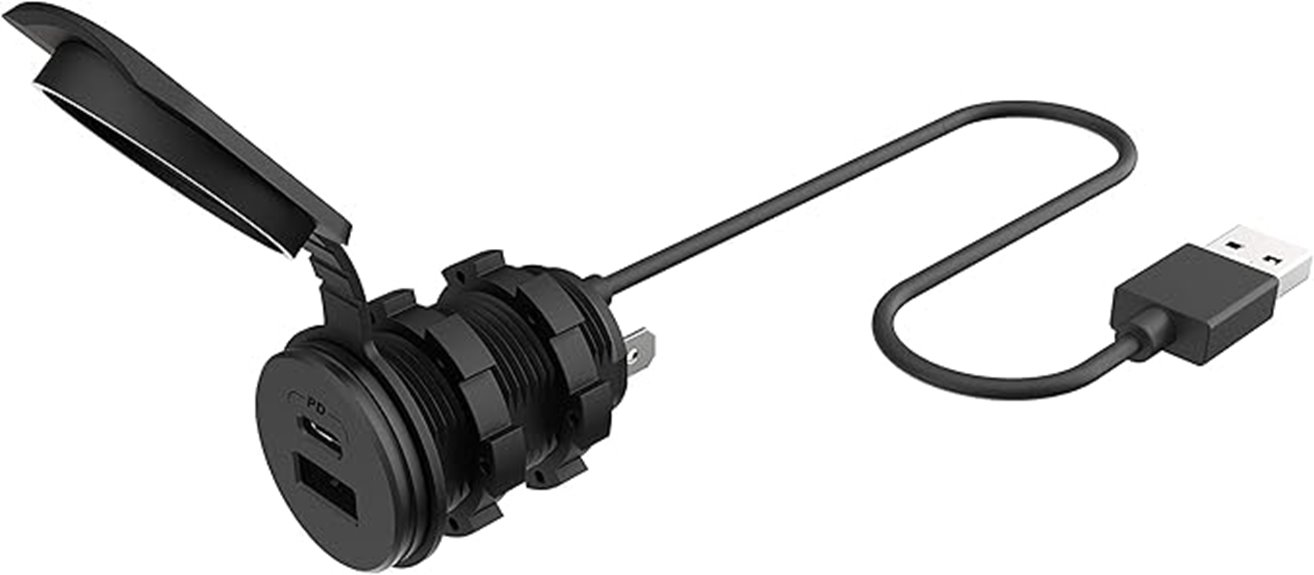 car charger with adapters