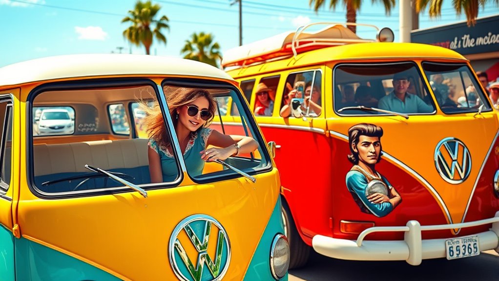 celebrities love vintage vw