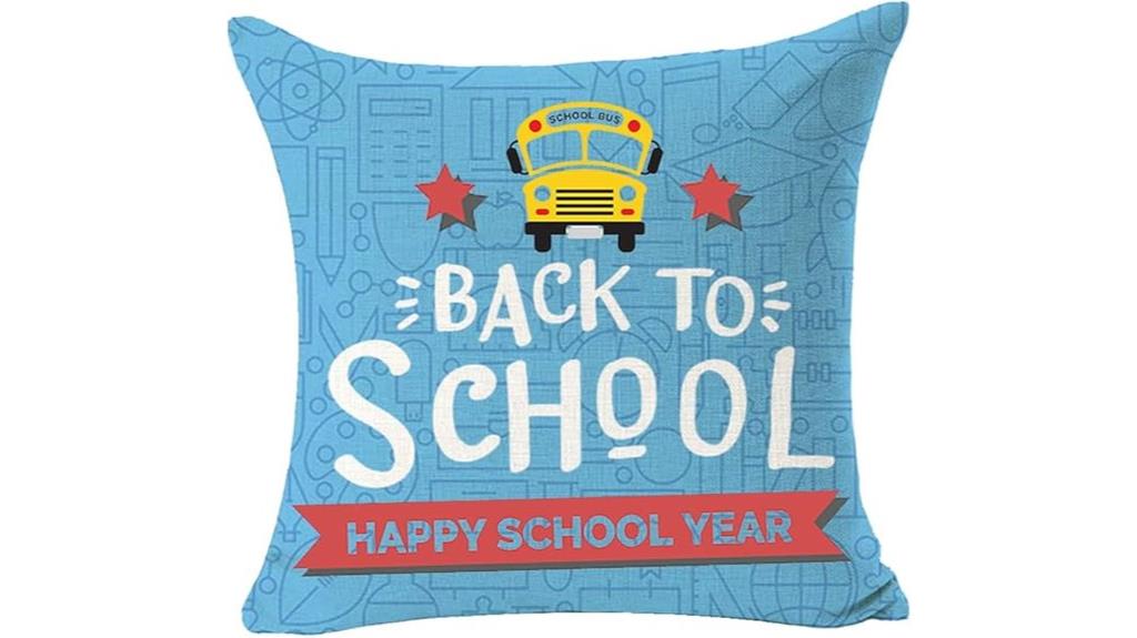 children s back to school pillow