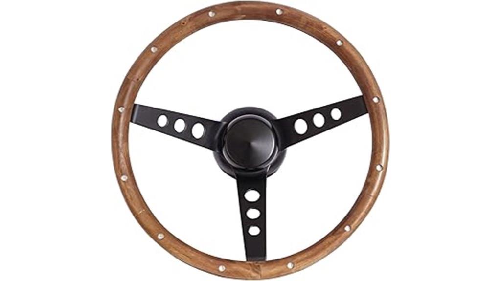 classic wood steering wheel
