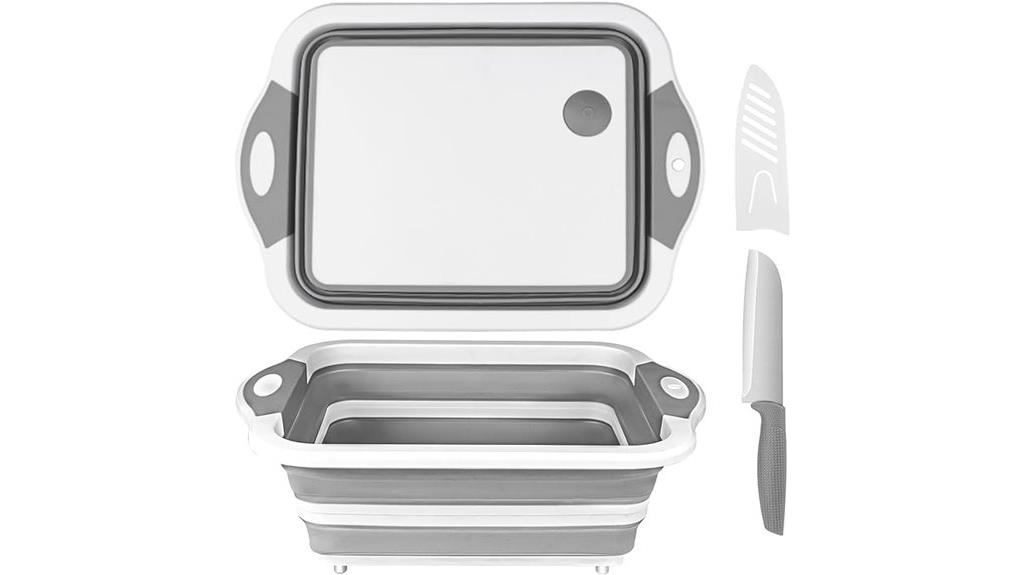collapsible sink cutting board