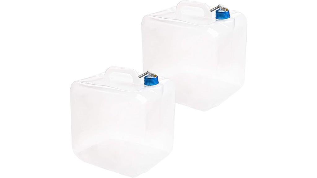 collapsible water containers pack