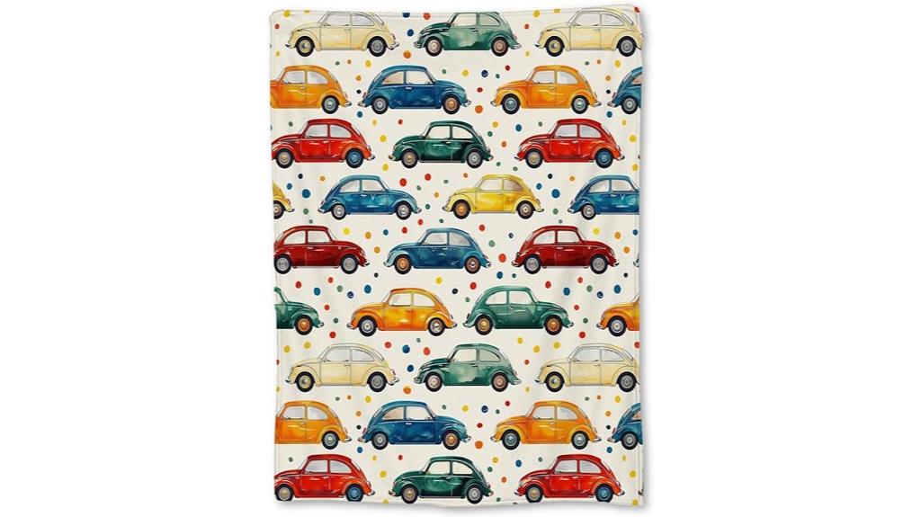 colorful vintage car blanket
