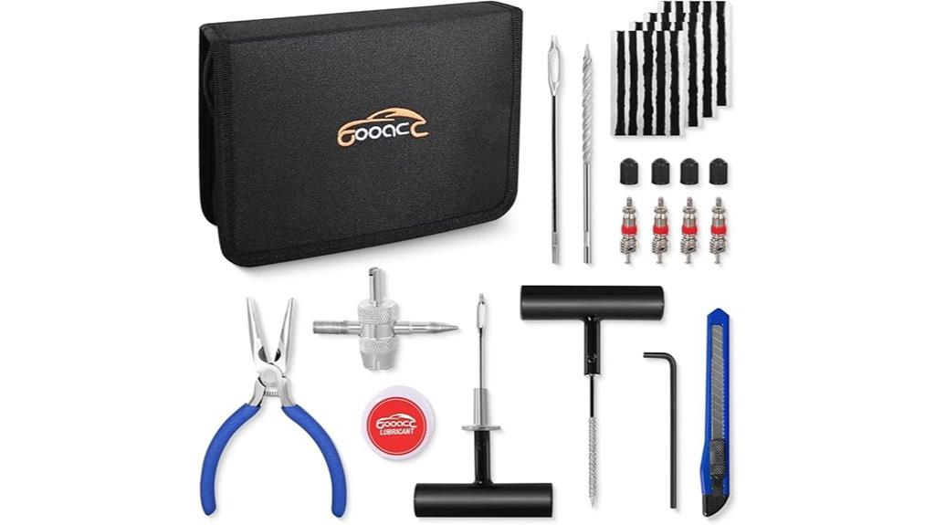complete 37 piece tire repair