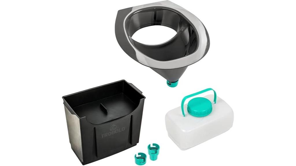composting toilet with urine diverter