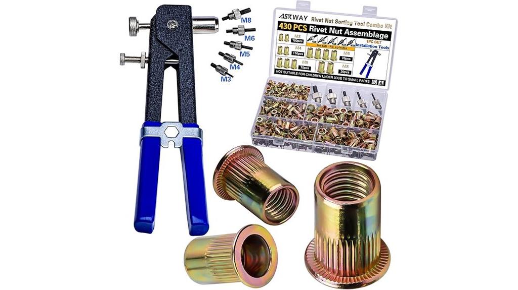 comprehensive rivet nut kit