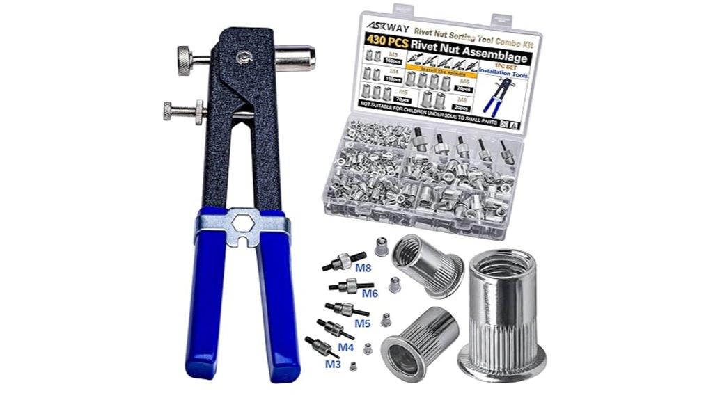 comprehensive rivet nut kit