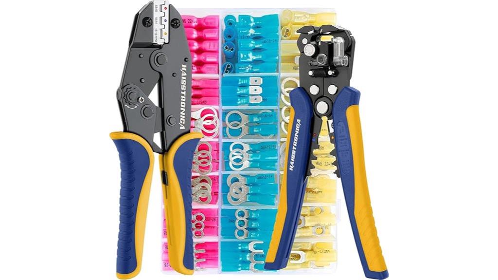 crimping tool with connectors