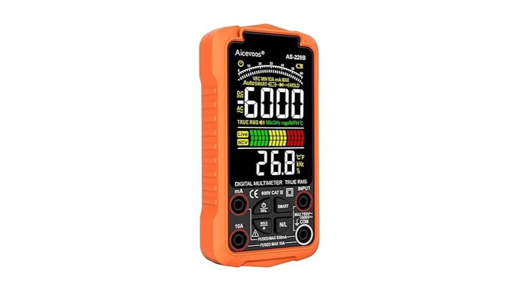 digital multimeter with auto ranging
