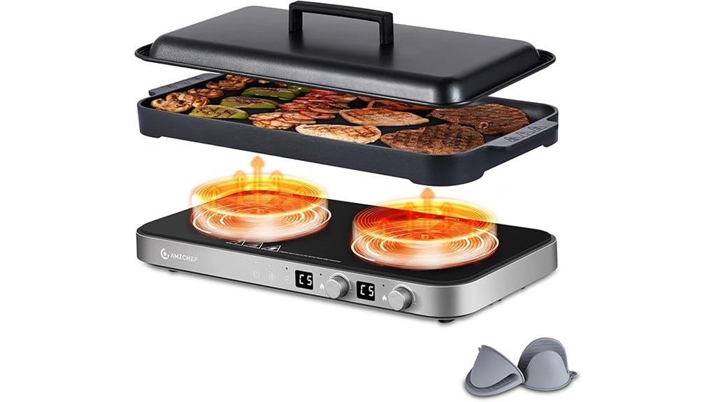 double induction cooktop features