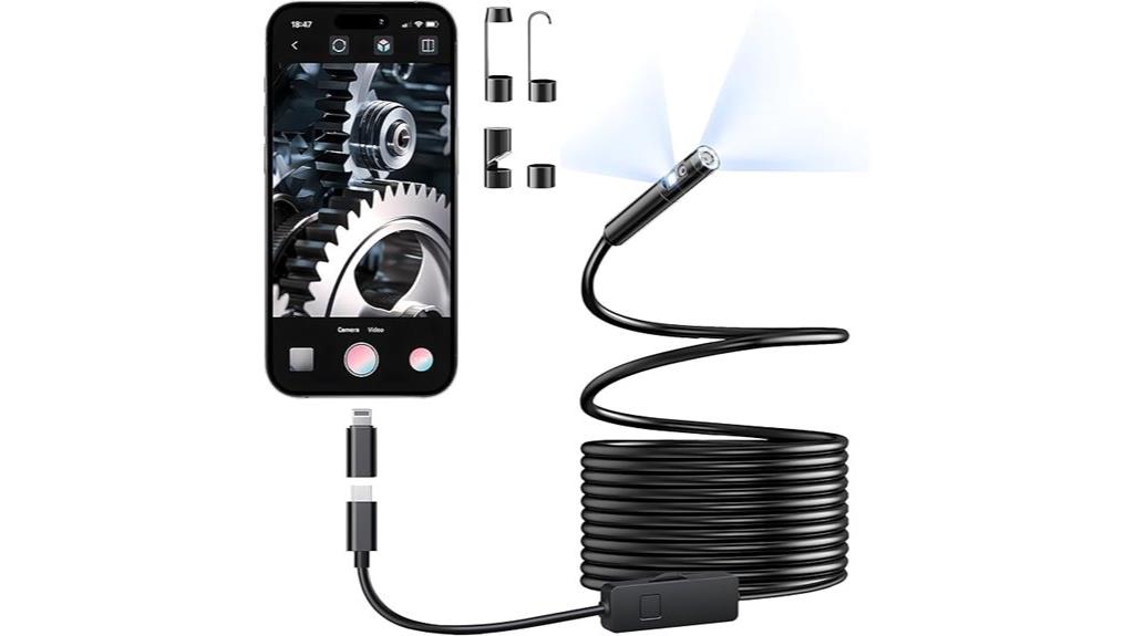 dual lens smartphone endoscope