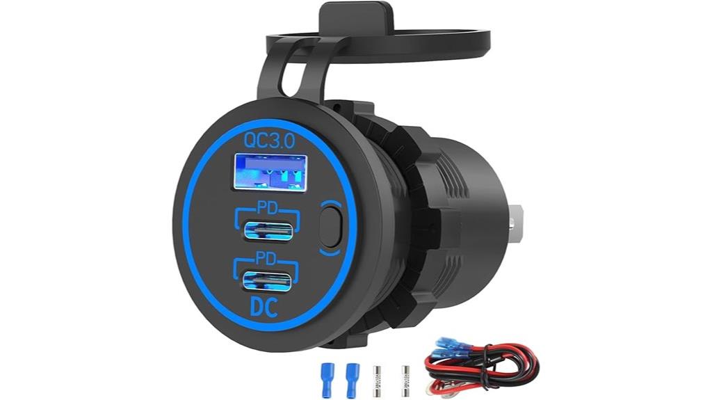dual port waterproof charger