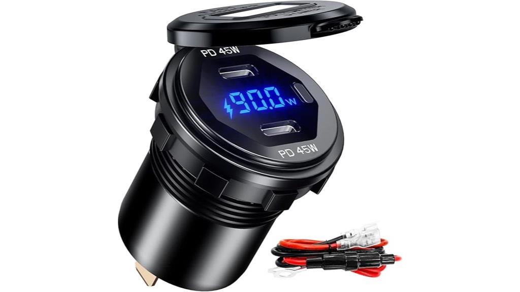 dual usb c charger