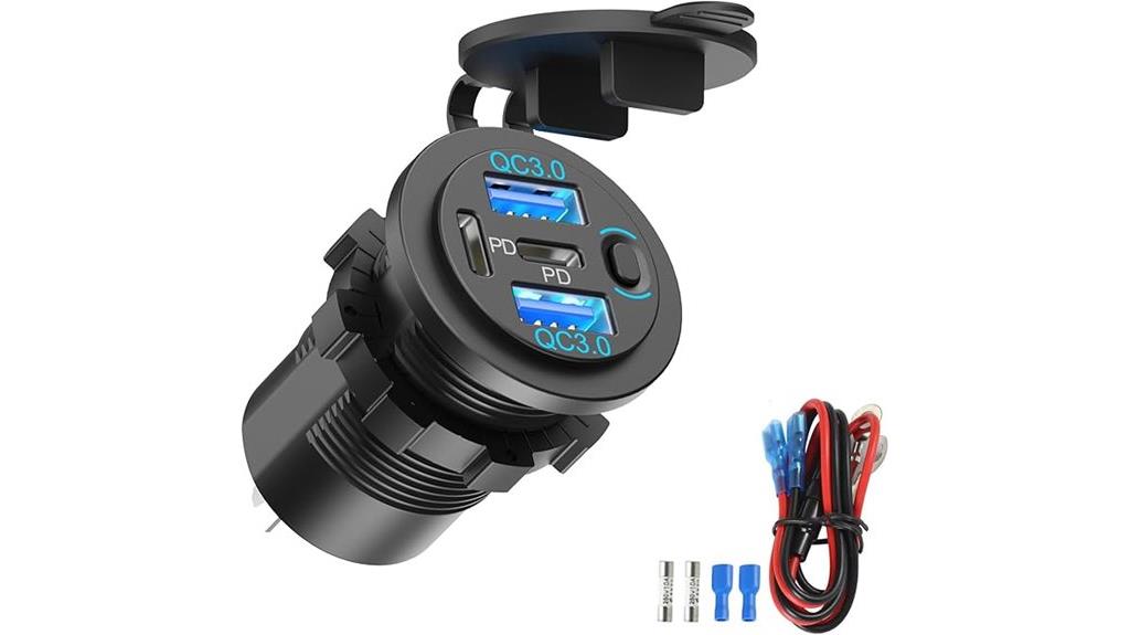 dual usb c charging