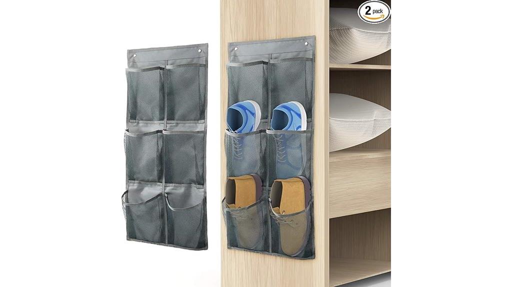 dual wall mounted shoe storage