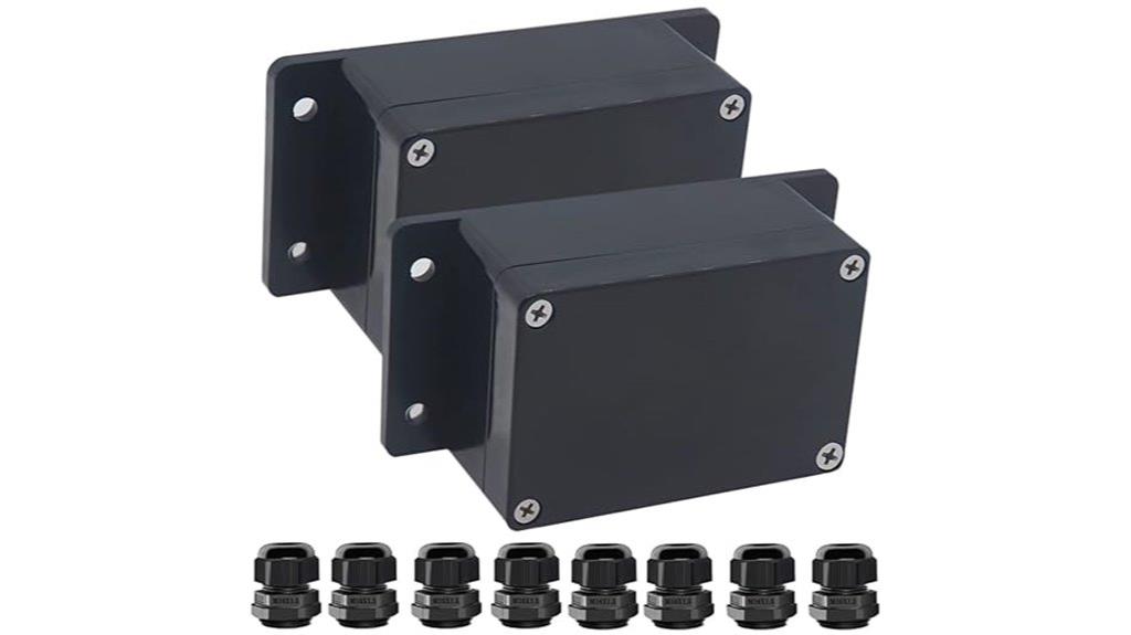 dual waterproof plastic enclosures