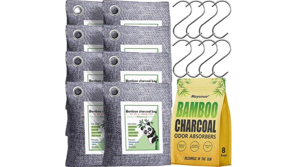 eight bamboo charcoal bags