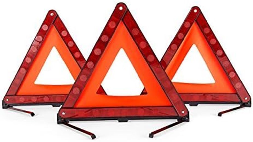 foldable 3 pack safety triangles