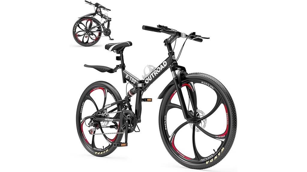 folding mountain bike features