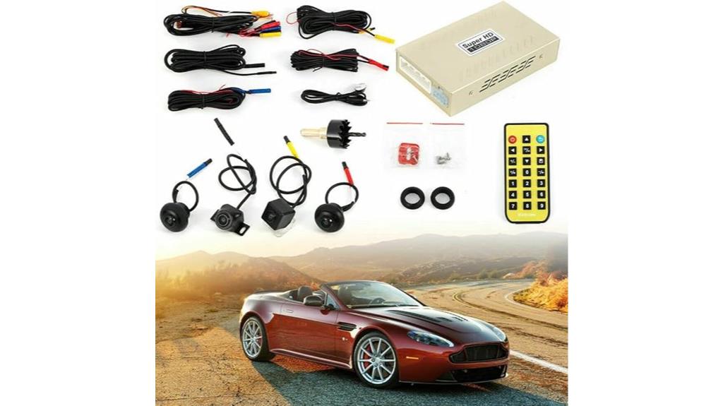 four camera 360 degree view