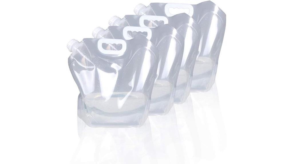 four pack collapsible water bags