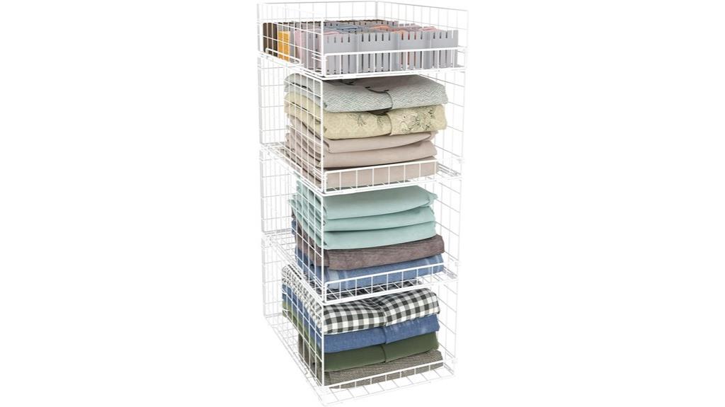 four tier storage shelves