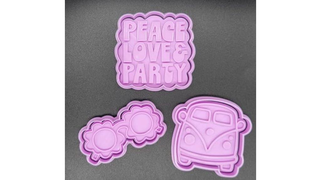 groovy flower glass cookie cutter