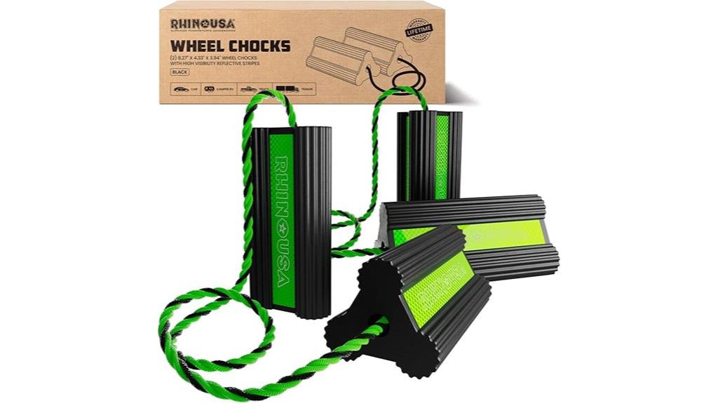 heavy duty rubber wheel chocks