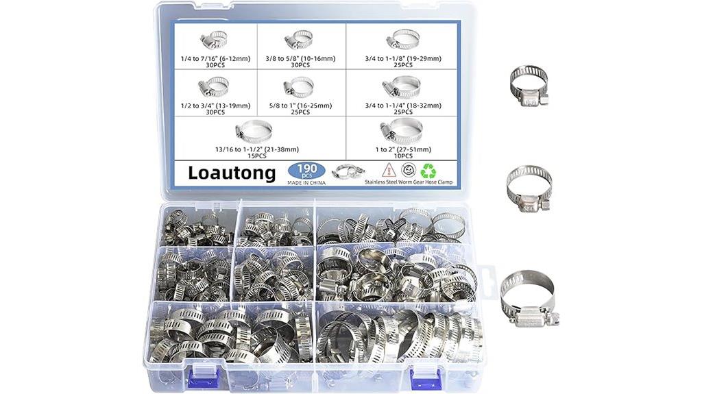 heavy duty stainless clamp set
