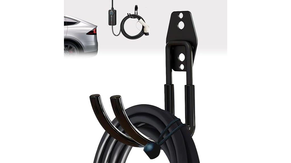 heavy duty steel ev charger hook