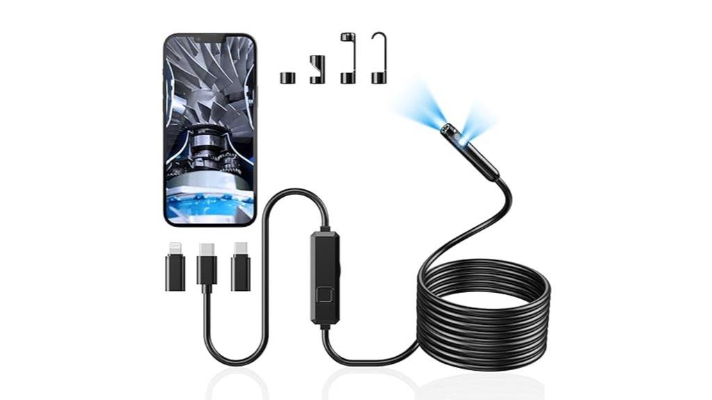 high resolution dual lens endoscope