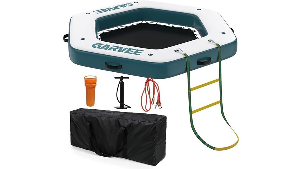 inflatable dock with ladder